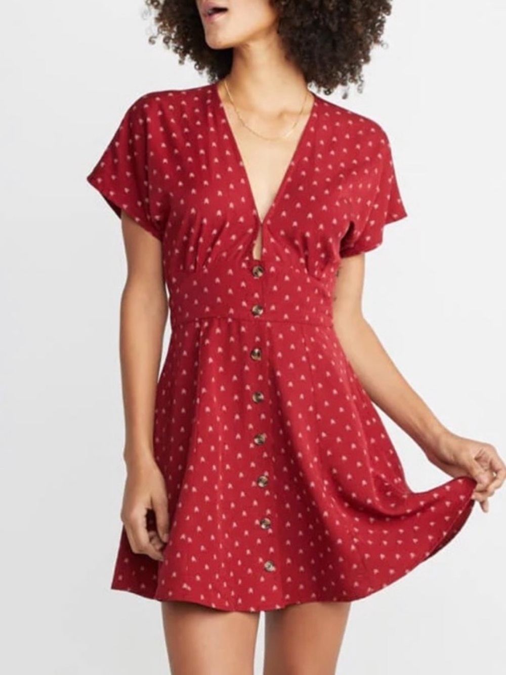 Marine Layer Camila Red Mini Dress
